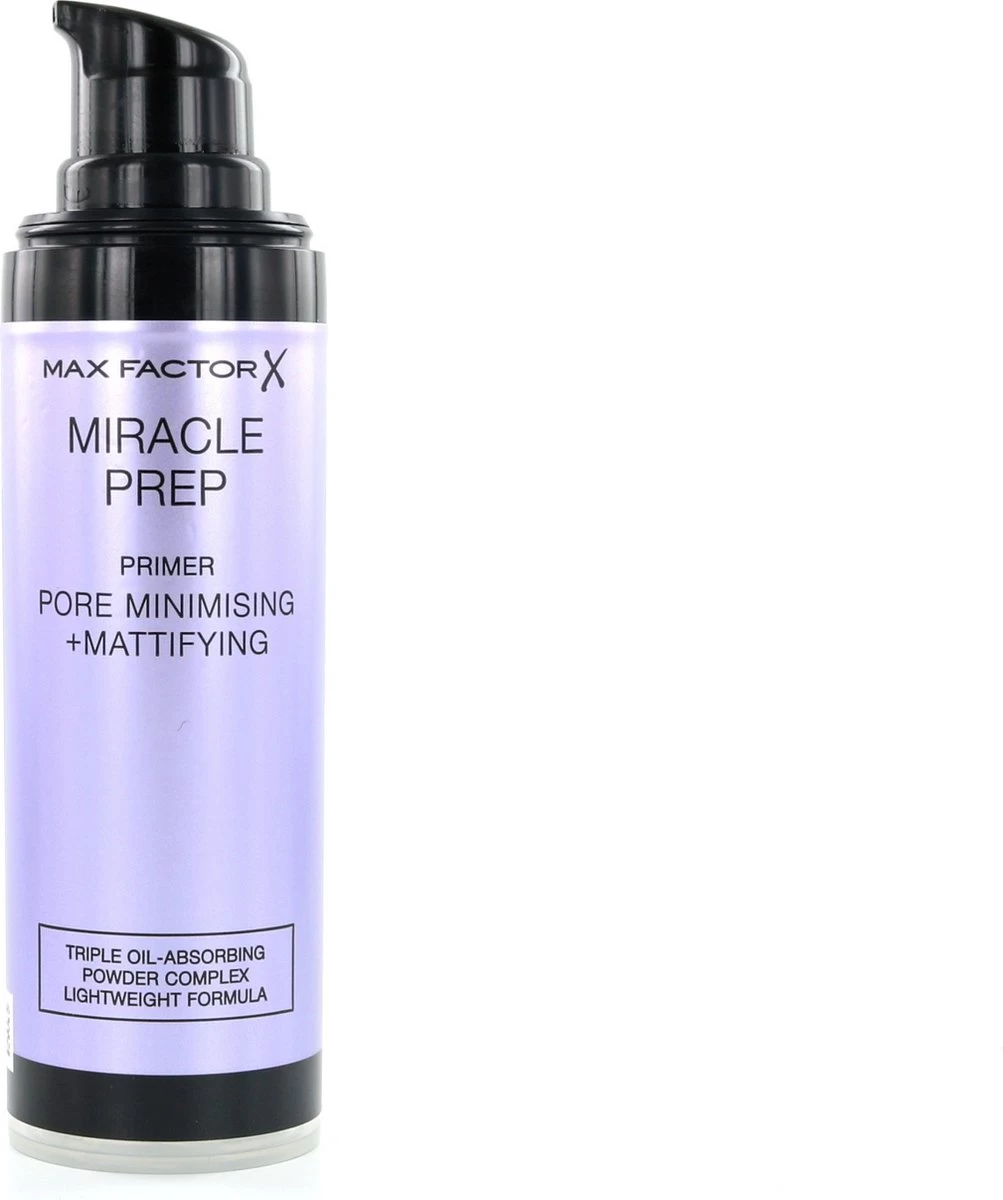 Max Factor Miracle Prep Primer Pore Minimising & Mattifying - 30 Ml 3 Max Factor Miracle Prep Primer Pore Minimising & Mattifying - 30 Ml