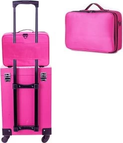 VDD Visagie Make Up Koffer - Make Up Cosmetica Tas - Beauty Case - Reiskoffer - Groot 41 X 31 X 14 Cm -Cosmetic Verkoop 1029x1200 4