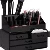 A&K 2in1 Make-up Organizer - 4 Lades Cosmetica Opbergdoos - Kaptafel - Zwart 2 A&K 2in1 Make-up Organizer - 4 Lades Cosmetica Opbergdoos - Kaptafel - Zwart -Cosmetic Verkoop 1032x1200 3
