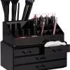 Relaxdays Make-up Organizer - Tweedelig - Cosmetica Opbergdoos + Lippenstift Houder - Zwart 1 Relaxdays Make-up Organizer - Tweedelig - Cosmetica Opbergdoos + Lippenstift Houder - Zwart -Cosmetic Verkoop 1032x1200 4