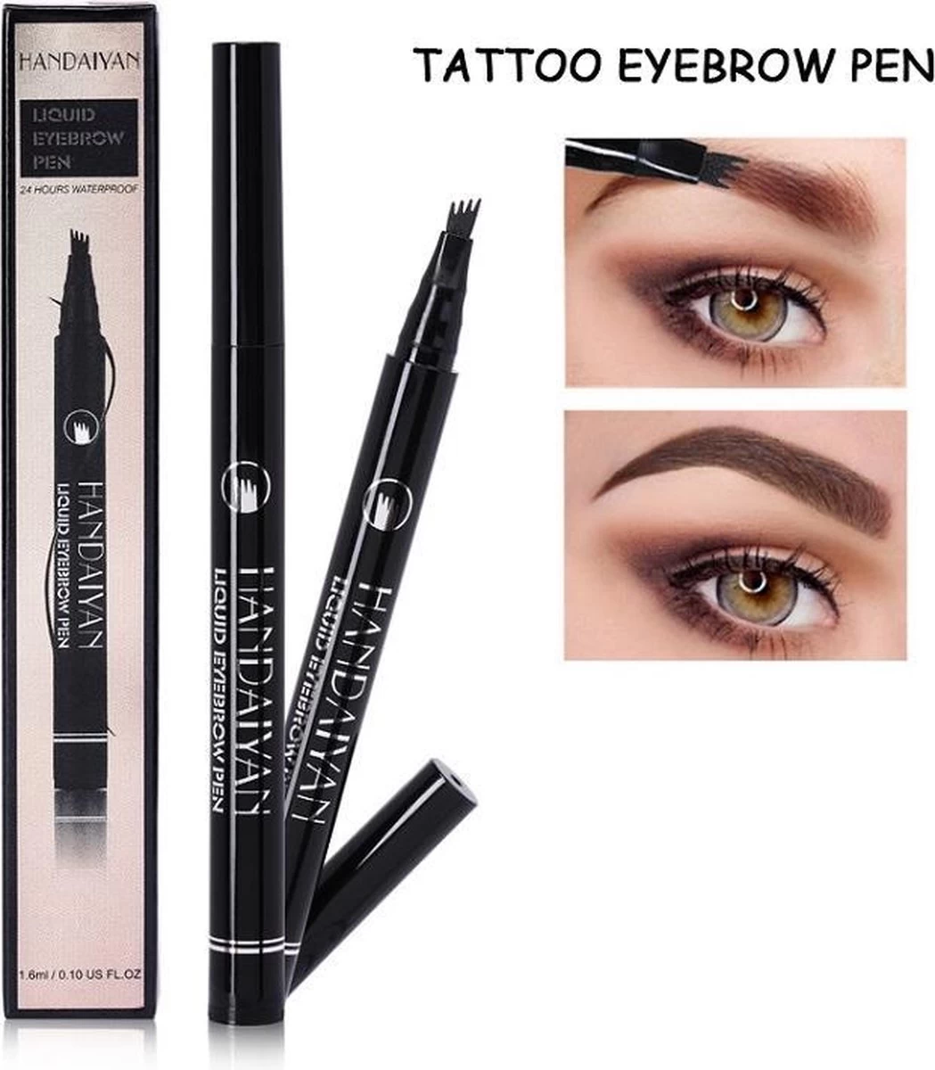 Joya Beauty® Microblading Eyebrow Tattoo Pen | Waterproof Tattoo Wenkbrauw Pen |Wenkbrauwpen | Kleur 4: Bruin 5 Joya Beauty® Microblading Eyebrow Tattoo Pen | Waterproof Tattoo Wenkbrauw Pen |Wenkbrauwpen | Kleur 4: Bruin - Afbeelding 3
