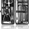 Nagelknipper Set – 18-Delige Pedicure En Manicure Sets Nagelaccessoires – Nagelset – Nagelverzorging Kit – Reisset Zwart -Cosmetic Verkoop 1055x1200