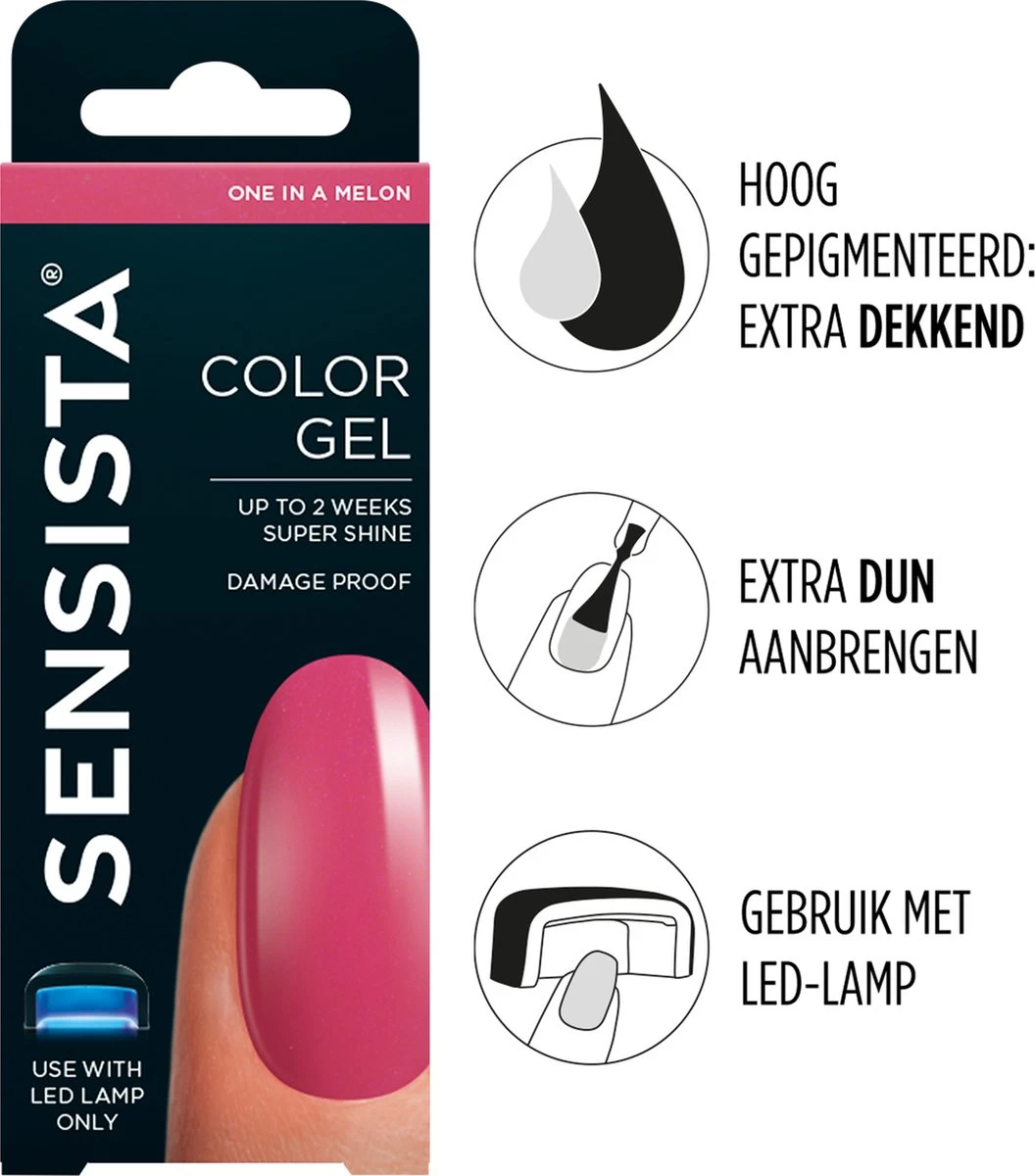 Sensista Color Gel One In A Melon - Roze 3 Sensista Color Gel One In A Melon - Roze