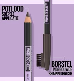 Maybelline New York - Express Brow Shaping Pencil - 05 Deep Brown - Bruin Wenkbrauwpotlood En Borstel -Cosmetic Verkoop 1086x1200 4