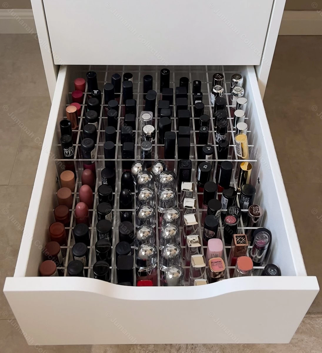 Jumanah® Collections - "Sorted" Large Lip Set - Make Up Organizer - Ladeverdeler - Lade Organizer - Transparant - Acryl - Kunststof - Ikea Alex 5 Ladeblok 4 Jumanah® Collections - "Sorted" Large Lip Set - Make Up Organizer - Ladeverdeler - Lade Organizer - Transparant - Acryl - Kunststof - Ikea Alex 5 Ladeblok - Afbeelding 2