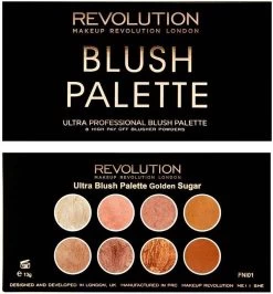 MAKEUP REVOLUTION Ultra Blush Palette Golden Sugar, 13 G -Cosmetic Verkoop 1114x1200 3
