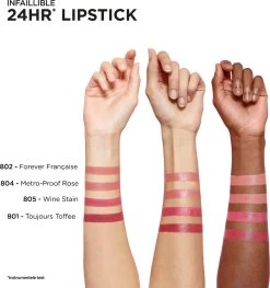 L’Oréal Paris Lippenstift Infaillible 24H - 801 Toujours Toffee 5 Ml 12 L’Oréal Paris Lippenstift Infaillible 24H - 801 Toujours Toffee 5 Ml -Cosmetic Verkoop 1127x1200 3