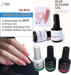BIAB Builder Gel Set #18 - Nagellak Gel - BIAB Builder - Biab Gel - Biab Nail Gel
