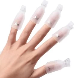 Nagellak Remover Clips Set - Soak Off Clips - Gellak Verwijderen - Soak Off Nailclips - Wit -Cosmetic Verkoop 1146x1200