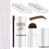 Merkloos Wenkbrauw Stempel – Brow Stamp – Stempelset – Make Up – Bruin – Incl. 34 Sjablonen – Incl. Wenkbrauw Borstel – Waterproof - Herbruikbaar - Cadeau Voor Haar -Cosmetic Verkoop 1169x1200 4