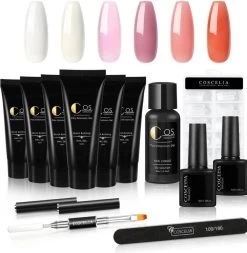 COSCELIA Extenstion Kit | Polygel Nagels | Gelnagels | Nepnagels | Gellak Set | UV Gel | Nail Art Pakket | Buildergel | Starterset | Makkelijk En Snelle Set -Cosmetic Verkoop 1171x1200 3