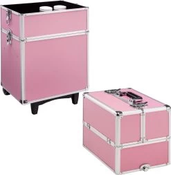 TecTake Cosmetica Koffer Met 3 Etages - Roze - Make-up Koffer -Cosmetic Verkoop 1172x1200 6