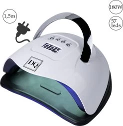 DANIQQI - 180 Watt UV LED Lamp Gelnagels - 57 LED Lampen- Nagel - UV - LED Lamp - Wit - Zwart - Nagellamp - Nail Dryer - Nagels - Salon - Timer - Professioneel - Super Krachtig - Extra Lang Snoer - Moederdag