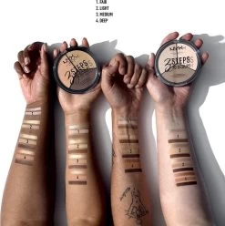 NYX Professional Makeup 3 Steps To Sculpt Face Sculpting Palette - Light 3STS02 - Highlighter En Contouring Make-up - 15 Gr -Cosmetic Verkoop 1193x1200 6