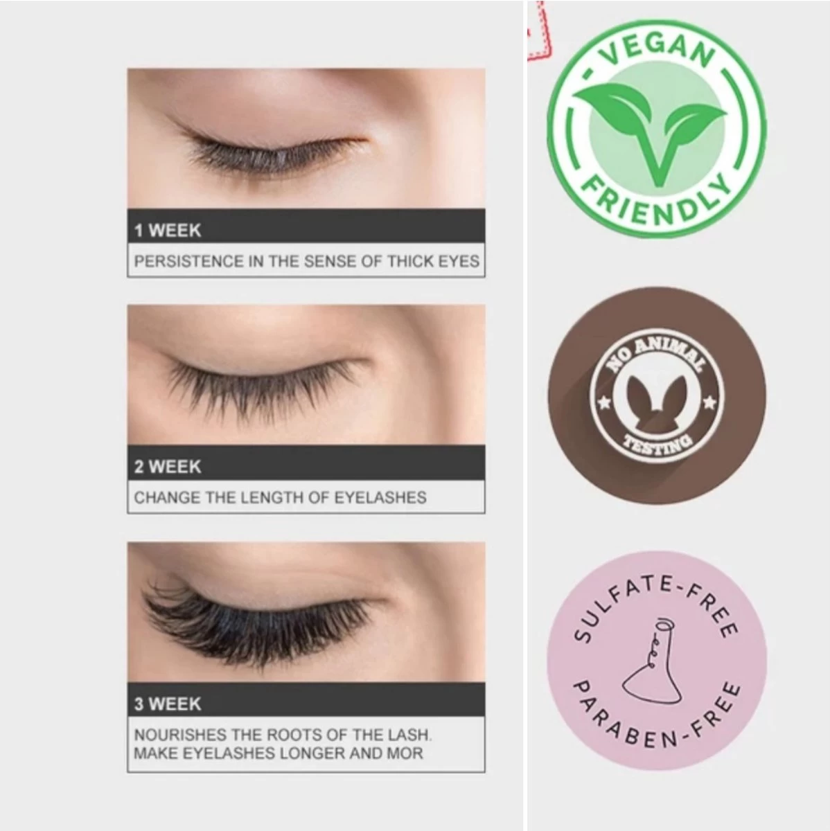 Heritage Wimperserum Rapid Grow Geschikt Voor Wimperextensions Olievrije. Naturel Ingrediënten - Oil Free Lash Serum Suitable For Lash Extensions Wearer 5 Heritage Wimperserum Rapid Grow Geschikt Voor Wimperextensions Olievrije. Naturel Ingrediënten - Oil Free Lash Serum Suitable For Lash Extensions Wearer - Afbeelding 3