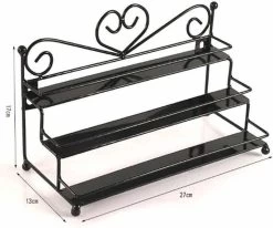 Confibel Nagellak Organizer - Nagellak Flesjes Houder - Essentiële Oliën Organizer - Rek Voor Flesjes - Wanddecoratie - Zwart -Cosmetic Verkoop 1200x1000 6