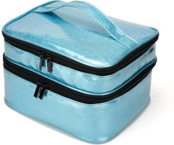 YONO Nagellak Tas - Nagelkoffer Beautycase - Cosmetica Koffer - Manicure Organizer - Blauw