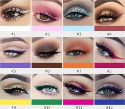 Handaiyan Liquid Eyeliner – 12 Verschillende Kleuren - Make Up – Set - Kleur - Cadeau - Kleuren - Waterproof & Langhoudend 34 Handaiyan Liquid Eyeliner – 12 Verschillende Kleuren - Make Up – Set - Kleur - Cadeau - Kleuren - Waterproof & Langhoudend -Cosmetic Verkoop 1200x1048 2