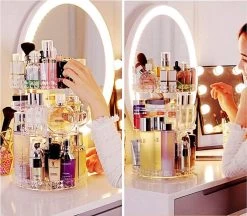 JZK Clear Acryl Home Beauty-organizer 360°, Draaibaare Cosmeticabox Voor Dresser, Slaapkamer, Badkamer, Voor Lippenstift, Kwastjes, Nagellak, Crèmes 7 JZK Clear Acryl Home Beauty-organizer 360°, Draaibaare Cosmeticabox Voor Dresser, Slaapkamer, Badkamer, Voor Lippenstift, Kwastjes, Nagellak, Crèmes -Cosmetic Verkoop 1200x1048 4