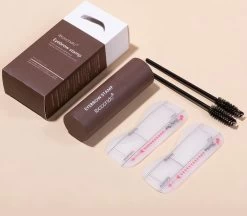 Wenkbrauw Kit - Vorm - Sjablonen - Poeder - Donker Bruin -Cosmetic Verkoop 1200x1050