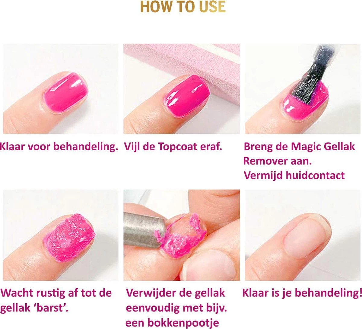 Premium Magic Soak Off Gellak Remover 4 Premium Magic Soak Off Gellak Remover - Afbeelding 2