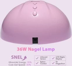 Merkloos Nagel UV Lamp Gelnagels - LED Lamp - Gellak - Nagellak Droger - Nagellak - 36W - Roze -Cosmetic Verkoop 1200x1100 1