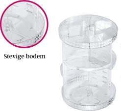 LuZana Make-Up Organizer - Beauty Organizer Voor Make Up - 360° Roterend - Opbergbox - Opbergdoos Cosmetica - Sieradendoos - Nagellak - Lippenstift - Transparant - Cadeautje Voor Vrouw -Cosmetic Verkoop 1200x1106 7