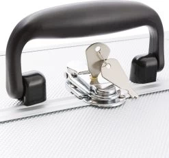 AREBOS Cosmetica Koffer - Beauty Case - Cosmetica Trolley - 15 L - Zilber -Cosmetic Verkoop 1200x1116 9