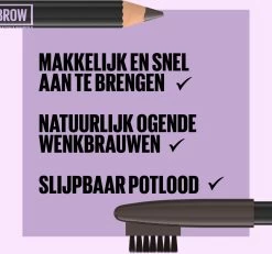 Maybelline New York - Express Brow Shaping Pencil - 05 Deep Brown - Bruin Wenkbrauwpotlood En Borstel -Cosmetic Verkoop 1200x1121 4