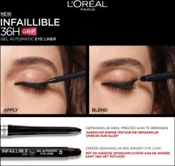 L’Oréal Paris Infallible Gel Automatic Eyeliner - 001 Intense Black -Cosmetic Verkoop 1200x1139 3
