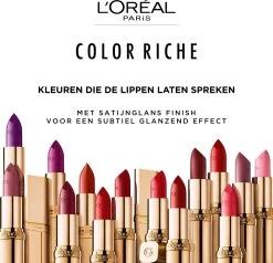 L’Oréal Paris Make-Up Designer Color Riche Satin Lipstick - 231 Sepia Silk - Nude - Verzorgende Lippenstift Met Arganolie Voor Een Comfortabel Gevoel - 4,54 Gr -Cosmetic Verkoop 1200x1158 16