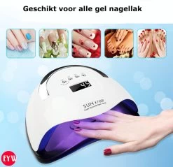 Nageldroger - Nageldrogers - 80 Watt UV LED Lamp Nagels - 45 Leds - Nagellak Droger - UV LED Lamp - Nagellamp - Nail Dryer - Nageldroger Voor Gel Nagellak - Gewone Nagellak - Wit -Cosmetic Verkoop 1200x1160 1