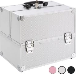 AREBOS Cosmetica Koffer - Beauty Case - Cosmetica Trolley - 15 L - Zilber -Cosmetic Verkoop 1200x1163 8