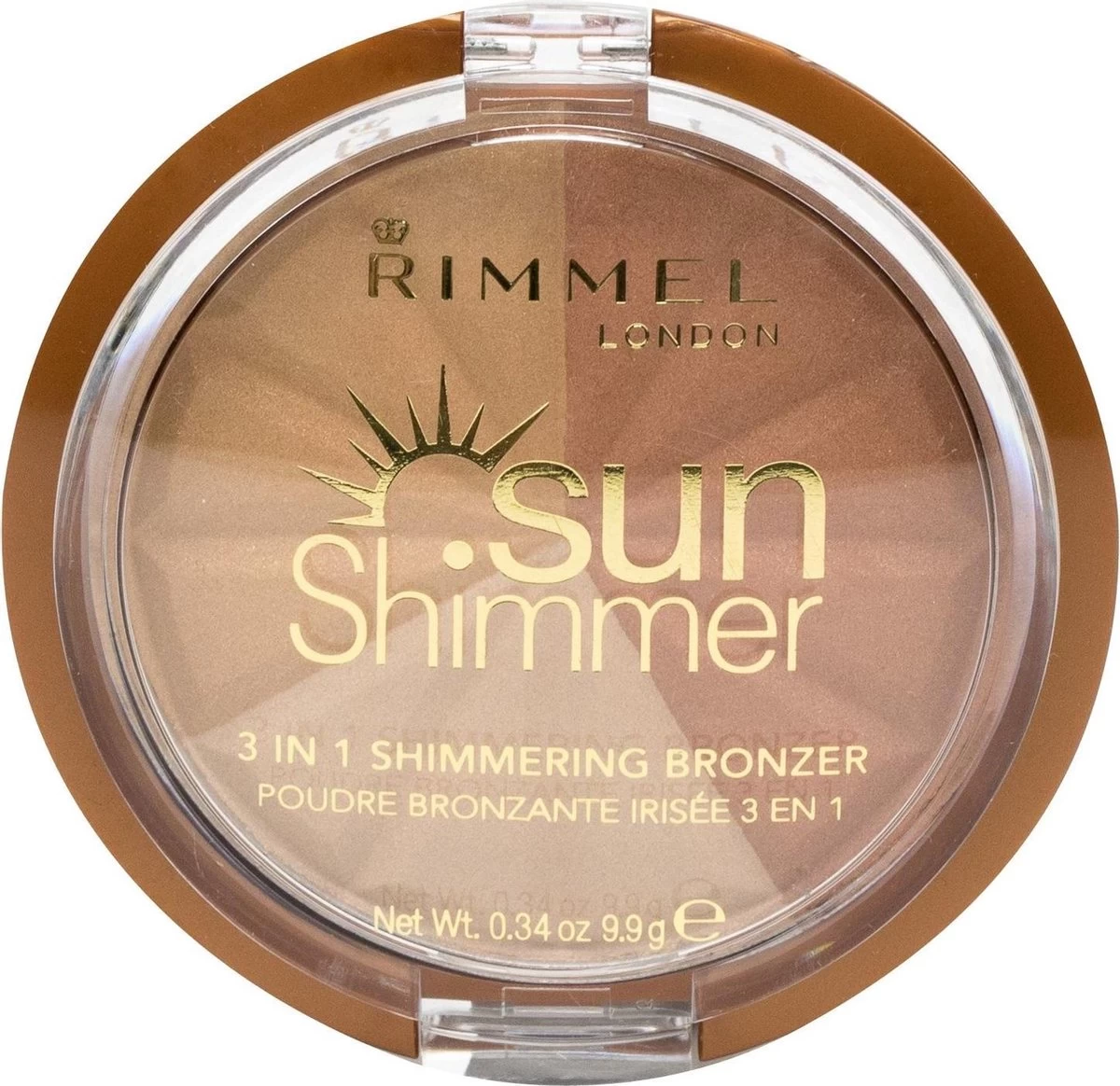 Rimmel London Rimmel - SunShimmer 3 In 1 Shimmering Bronzer Lustrous Powder 9.9 G 1 Gold Princess - 5 Rimmel London Rimmel - SunShimmer 3 In 1 Shimmering Bronzer Lustrous Powder 9.9 G 1 Gold Princess - - Afbeelding 3