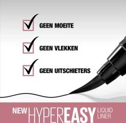 Maybelline Hyper Easy Liner Liquid Eyeliner - 800 Knockout Black 22 Maybelline Hyper Easy Liner Liquid Eyeliner - 800 Knockout Black -Cosmetic Verkoop 1200x1170 12