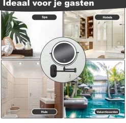 Make Up - Spiegel - Led Verlichting - 10X Vergroting - 3 Lichtstanden - Wandspiegel Rond - Badkamer - Mat Zwart - Draadloos 21 Make Up - Spiegel - Led Verlichting - 10X Vergroting - 3 Lichtstanden - Wandspiegel Rond - Badkamer - Mat Zwart - Draadloos -Cosmetic Verkoop 1200x1170 22