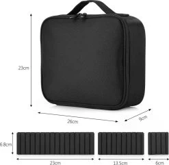 Cosmetica Koffer - Make-up Koffer Met Verstelbare Vakken - Visagie En Nagelstyliste Beauty Koffer - 26x23x9CM -Cosmetic Verkoop 1200x1171 5