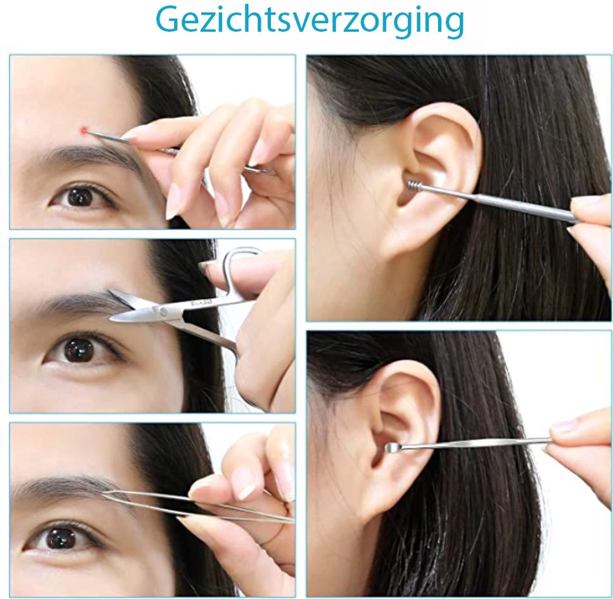 Nagelknipper Set – 18-Delige Pedicure En Manicure Sets Nagelaccessoires – Nagelset – Nagelverzorging Kit – Reisset Zwart 7 Nagelknipper Set – 18-Delige Pedicure En Manicure Sets Nagelaccessoires – Nagelset – Nagelverzorging Kit – Reisset Zwart - Afbeelding 5