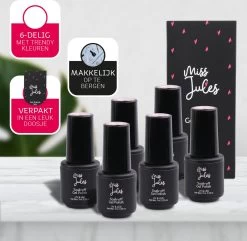 Miss Jules - 6-Delige Gellak Starterspakket - Nagellak - Kleur Rood & Roze - Glanzend & Dekkend Resultaat -Cosmetic Verkoop 1200x1172 4