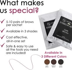 Marie-José & Co Henna Wenkbrauwverf Donkerbruin - Complete Henna Brows Kit - Tattoo Brow Set Voor 20 Paar Wenkbrauwen -Cosmetic Verkoop 1200x1172 7