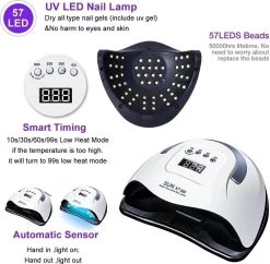 Professionele 180W LED Nageldroger Lamp - Gel Nagel Droger - 180W De Sterkste Nagellamp Op De Markt - Geschikt Voor Elke Nagel, Sneller Droger Voor Gel Polish Nail Apparatuur Automatische Sensor Nail Art Gereedschap Voor Vingernagel En Teennagel 8 Professionele 180W LED Nageldroger Lamp - Gel Nagel Droger - 180W De Sterkste Nagellamp Op De Markt - Geschikt Voor Elke Nagel, Sneller Droger Voor Gel Polish Nail Apparatuur Automatische Sensor Nail Art Gereedschap Voor Vingernagel En Teennagel -Cosmetic Verkoop 1200x1176