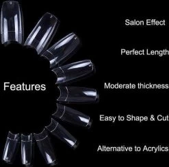 GUAPÀ® Nageltips 100 Stuks In Stevige Doos | Plaknagels | Nepnagels | Nagelverlenging Acryl En Gel | Transparant -Cosmetic Verkoop 1200x1180