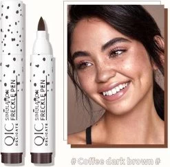 Palm QIC Freckle Pen - Sproetjes Pen - Freckle Pen - Freckles - Donker Bruin - (Gratis Levering)