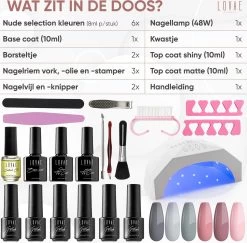 Gellak Starterspakket - Gellak - Gel Nagellak - Gellak Set - 6x8ML Kleuren - Nude Edition - Gellac - Nude Kleuren -Cosmetic Verkoop 1200x1182 3