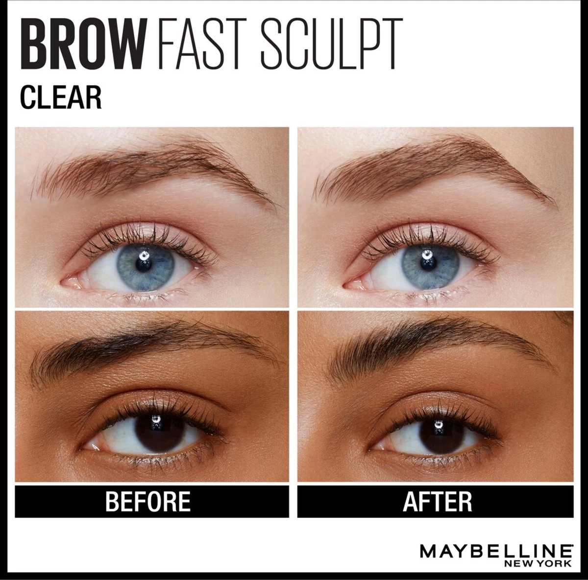 Maybelline Brow Fast Sculpt - 10 Clear - Wenkbrauwgel 5 Maybelline Brow Fast Sculpt - 10 Clear - Wenkbrauwgel - Afbeelding 3