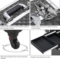 Monkey's Aluminium Kapperskoffer - Zwart - Beauty Case - Cosmeticakoffer - Make-upkoffer - Trolley - 360 Graden Wielen - 34 X 24 X 55.5 Cm 13 Monkey's Aluminium Kapperskoffer - Zwart - Beauty Case - Cosmeticakoffer - Make-upkoffer - Trolley - 360 Graden Wielen - 34 X 24 X 55.5 Cm -Cosmetic Verkoop 1200x1190 14