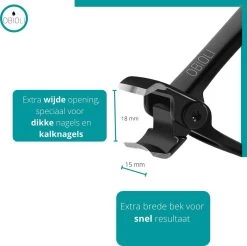 Obioli ™ Nagelknipper Set - Luxe Cadeau Doos Voor Mannen En Vrouwen - Nageltang - Nagelschaar - Kalknagels - Teennagel - Met Nagelvijl - Zwart - Groot - Gift Box -Cosmetic Verkoop 1200x1195 10