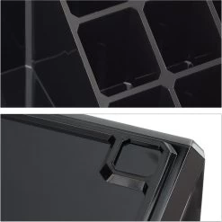 Relaxdays Make-up Organizer - Tweedelig - Cosmetica Opbergdoos + Lippenstift Houder - Zwart -Cosmetic Verkoop 1200x1198 67