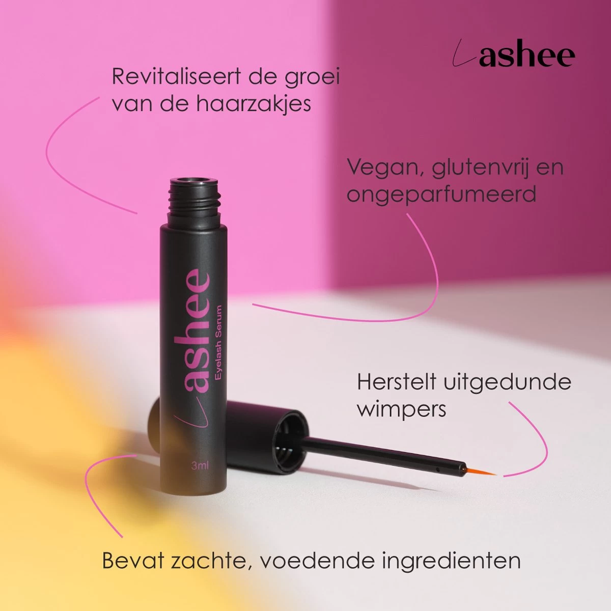 Lashee Advanced Lash Lift - Wimperserum - Wimpergroei - Lash Serum - Volle Wimpers - Eyelash & Wenkbrauw Serum - Geschikt Voor Gevoelige Ogen - Vegan - 3 Ml 7 Lashee Advanced Lash Lift - Wimperserum - Wimpergroei - Lash Serum - Volle Wimpers - Eyelash & Wenkbrauw Serum - Geschikt Voor Gevoelige Ogen - Vegan - 3 Ml - Afbeelding 5