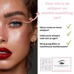 Merkloos Wimper & Wenkbrauw Lifting Set - Wimperlift - Wenkbrauwlift - Lashlift - Browlift - Proffesional Wimperlifting - Lash Lift - Wimperkit - Wenkbrauwkit - Permanent Gekrulde Wimpers - Lashes And Brows - Lash & Brow Kit -Cosmetic Verkoop 1200x1200 1063